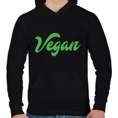 PRINTFASHION vegan - Férfi kapucnis pulóver - Fekete