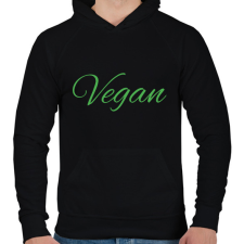 PRINTFASHION vegan - Férfi kapucnis pulóver - Fekete férfi pulóver, kardigán