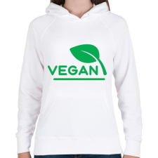 PRINTFASHION Vegán - Női kapucnis pulóver - Fehér női pulóver, kardigán