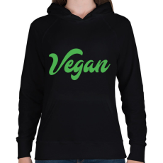 PRINTFASHION vegan - Női kapucnis pulóver - Fekete