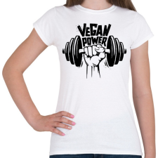PRINTFASHION Vegan Power - Női póló - Fehér női póló