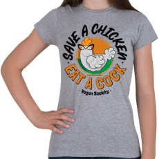 PRINTFASHION Vegan Society-01 - Női póló - Sport szürke