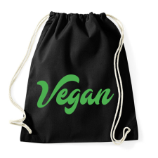 PRINTFASHION vegan - Sportzsák, Tornazsák - Fekete tornazsák