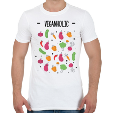 PRINTFASHION Veganholic - Férfi póló - Fehér