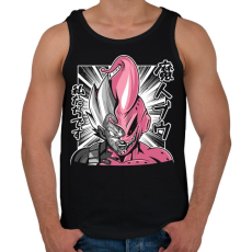 PRINTFASHION Vegeta Buu fusion - Férfi atléta - Fekete