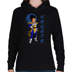PRINTFASHION VEGETA - Női kapucnis pulóver - Fekete