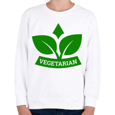 PRINTFASHION Vegetarian  - Gyerek pulóver - Fehér