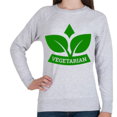 PRINTFASHION Vegetarian  - Női pulóver - Sport szürke
