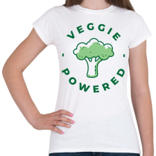 PRINTFASHION Vegetáriánus erő - Női póló - Fehér női póló