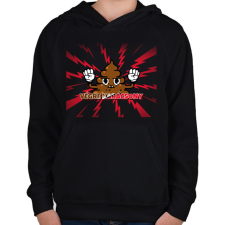 PRINTFASHION VÉGRE KARÁCSONY 2 - Gyerek kapucnis pulóver - Fekete gyerek pulóver, kardigán