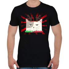 PRINTFASHION VÉGRE KARÁCSONY - Férfi póló - Fekete férfi póló