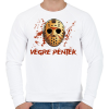 PRINTFASHION Végre péntek - Férfi pulóver - Fehér
