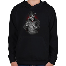 PRINTFASHION Végrehajtó - Gyerek kapucnis pulóver - Fekete gyerek pulóver, kardigán