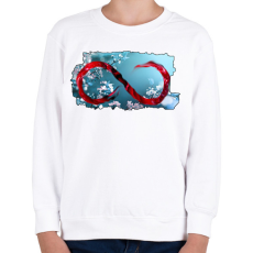 PRINTFASHION Végtelen. - Gyerek pulóver - Fehér