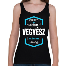 PRINTFASHION Vegyész prémium minőség - Női atléta - Fekete női trikó