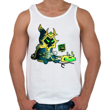PRINTFASHION Veigar - Férfi atléta - Fehér atléta, trikó
