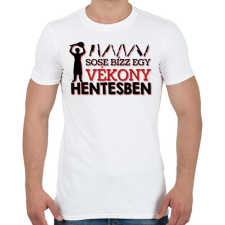 PRINTFASHION Vékony hentes - Férfi póló - Fehér férfi póló