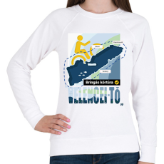 PRINTFASHION Velencei-tó körbetekerés pipa - Női pulóver - Fehér