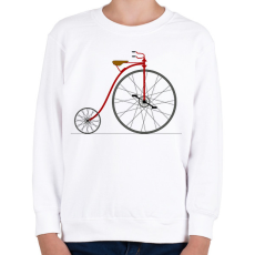 PRINTFASHION Velocipéd - Gyerek pulóver - Fehér