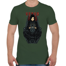 PRINTFASHION Vénusz - Férfi póló - Katonazöld