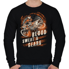 PRINTFASHION Vér, veríték és sebesség - Férfi pulóver - Fekete férfi pulóver, kardigán