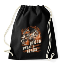 PRINTFASHION Vér, veríték és sebesség - Sportzsák, Tornazsák - Fekete tornazsák
