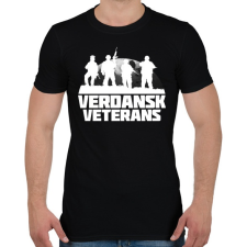 PRINTFASHION Verdansk Veterans - Férfi póló - Fekete férfi póló