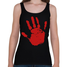 PRINTFASHION Véres kéz - Női atléta - Fekete