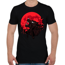 PRINTFASHION Vérfarkas és vérhold - Férfi póló - Fekete férfi póló