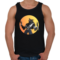 PRINTFASHION Vérfarkas - Férfi atléta - Fekete