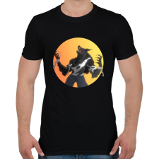 PRINTFASHION Vérfarkas - Férfi póló - Fekete férfi póló