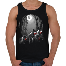 PRINTFASHION Vérszomjas falka - Férfi atléta - Fekete