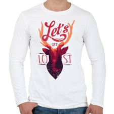 PRINTFASHION Vesszünk el - Férfi hosszú ujjú póló - Fehér férfi póló