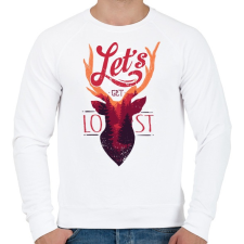 PRINTFASHION Vesszünk el - Férfi pulóver - Fehér férfi pulóver, kardigán