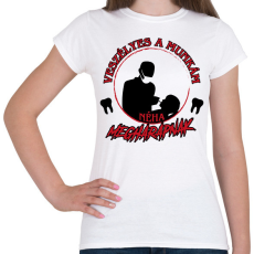 PRINTFASHION Veszélyes a munkám - Női póló - Fehér