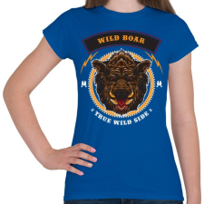 PRINTFASHION Veszélyes...  - Női póló - Királykék női póló