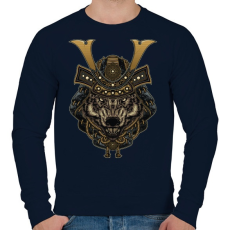 PRINTFASHION Veszélyes szamuráj - Férfi pulóver - Sötétkék
