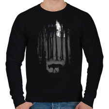 PRINTFASHION Veszélyes terület - Férfi pulóver - Fekete férfi pulóver, kardigán
