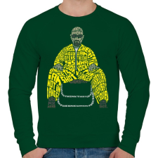 PRINTFASHION Veszélyes vagyok - Férfi pulóver - Sötétzöld férfi pulóver, kardigán