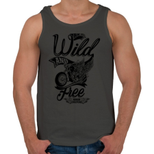 PRINTFASHION Veszélyesen és szabadon - Férfi atléta - Sötétszürke atléta, trikó