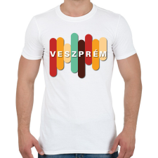 PRINTFASHION Veszprém - Színes - Férfi póló - Fehér férfi póló