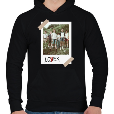 PRINTFASHION Vesztesek  - Férfi kapucnis pulóver - Fekete