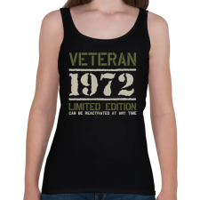 PRINTFASHION Veteran_1972 - Női atléta - Fekete női trikó