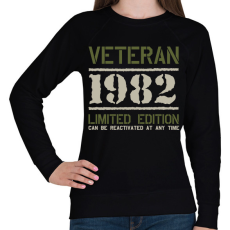 PRINTFASHION Veteran_1982 - Női pulóver - Fekete
