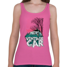 PRINTFASHION Veterán autó - Női atléta - Rózsaszín