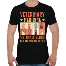 PRINTFASHION Veterinary medicine - Állatgyógyászat - Férfi póló - Fekete