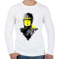 PRINTFASHION Vhs man - Férfi hosszú ujjú póló - Fehér