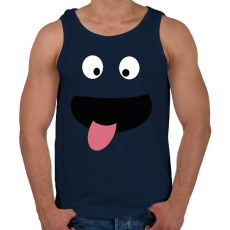 PRINTFASHION vicces arc - Férfi atléta - Sötétkék