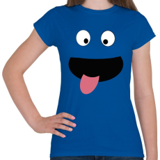 PRINTFASHION vicces arc - Női póló - Királykék