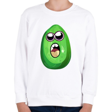 PRINTFASHION Vicces avokádó - Gyerek pulóver - Fehér gyerek pulóver, kardigán
